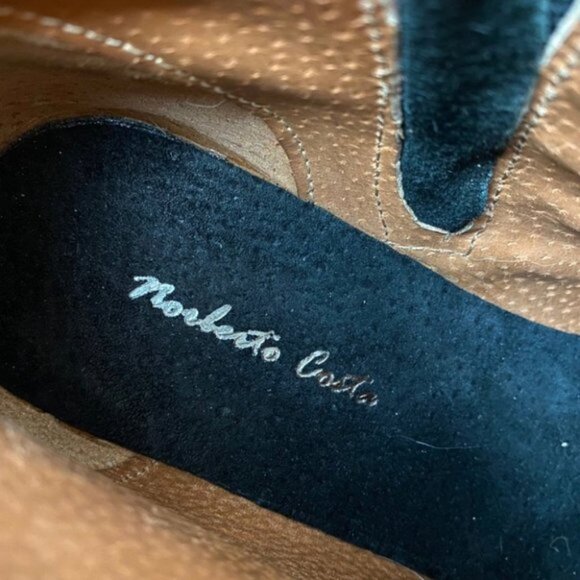 Norberto Costa Black Leather Studded Chelsea Boots - Picture 12 of 12